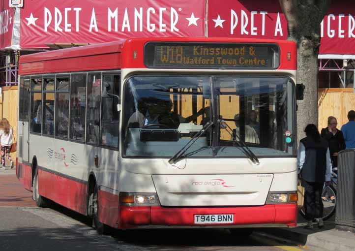 Red Eagle Dennis Dart SLF Plaxton Pointer T946BNN